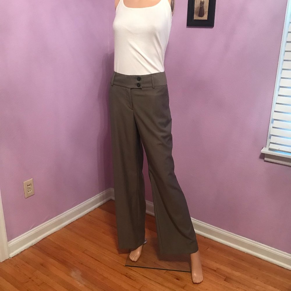 Cute Tan & Grey small houndstooth trousers